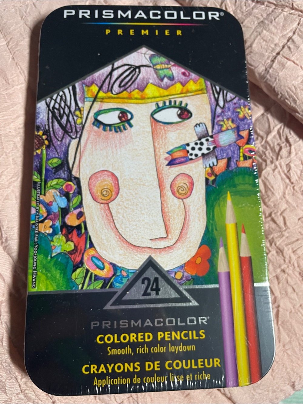 Unopened Prismacolor Premier 24 Colored Pencils Tin - Multicolor